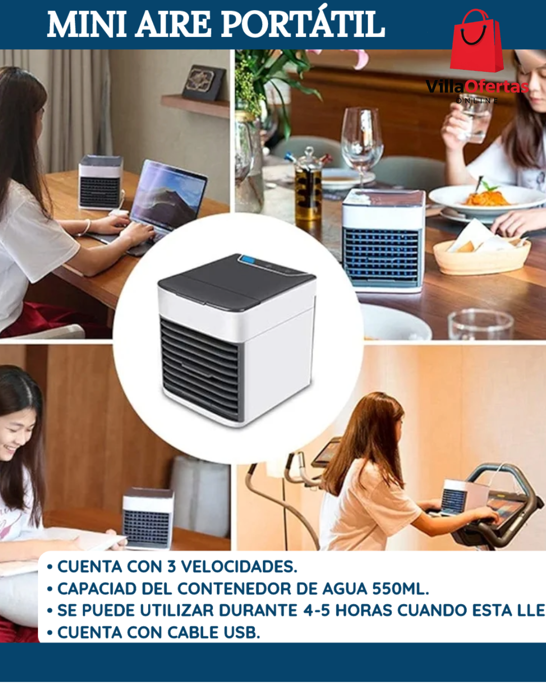 MINI AIRE ACONDICIONADO PORTATL